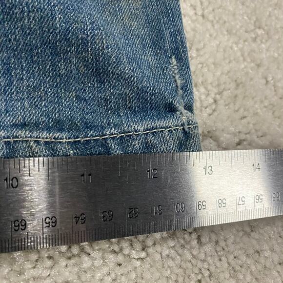 Y2K Tommy Hilfiger Jean Shorts Mens 38* Blue Denim Jorts Carpenter Streetwear - Picture 9 of 10